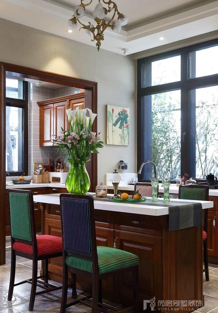 480平混搭风格别墅装修实景案例-2