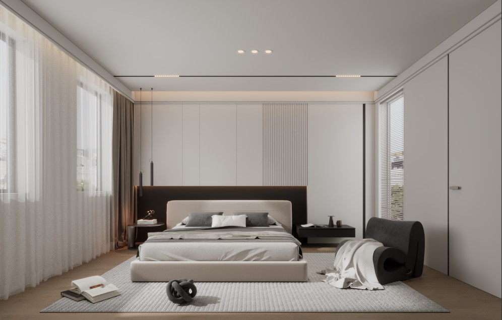  案例更新 300㎡上海别墅 现代奶油风-12