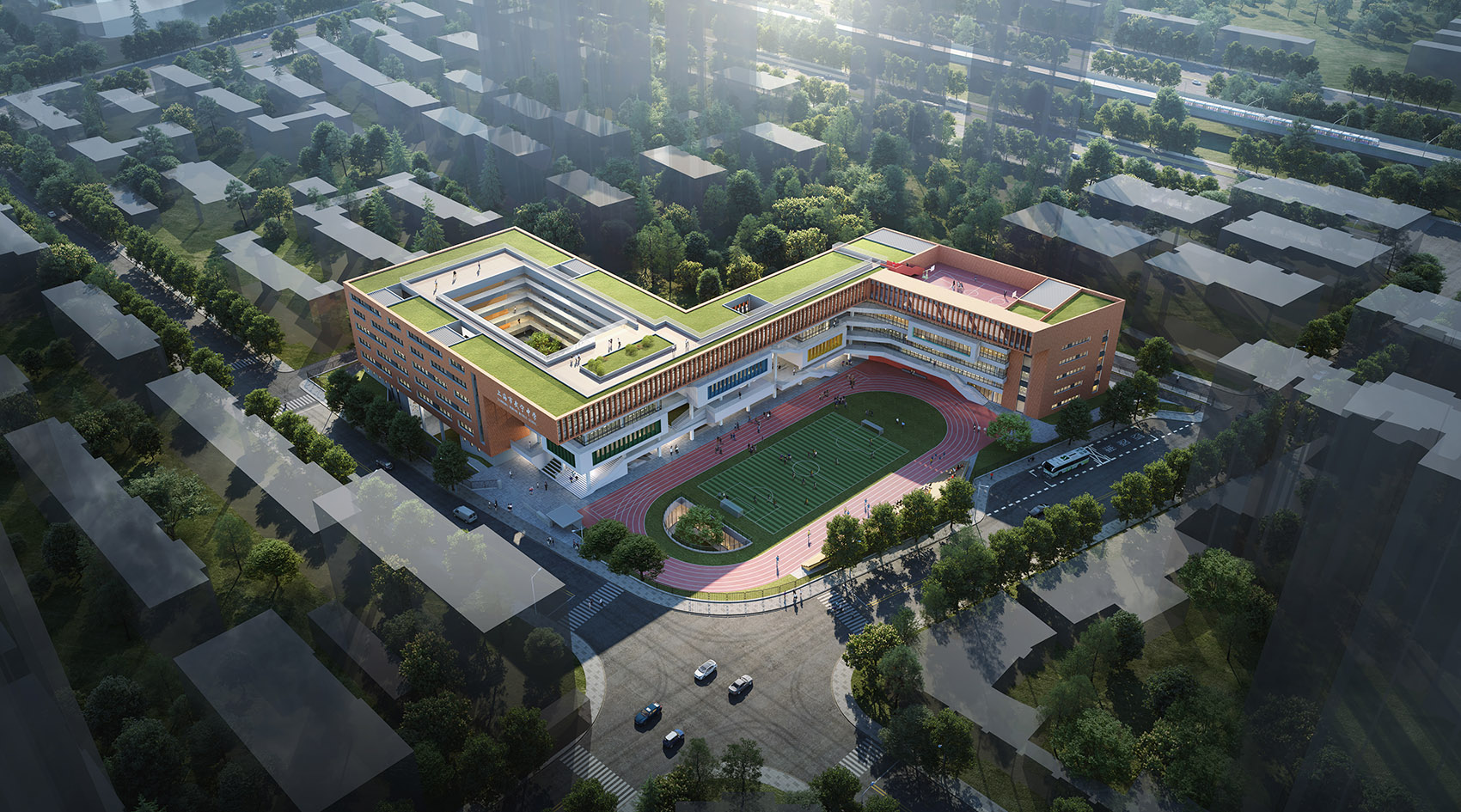 浸润在城市中·上海普陀区武宁中学异地改扩建项目丨中国上海丨阿科米星建筑设计事务所-20