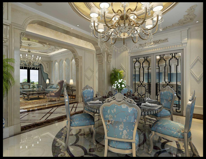 九鼎装饰|法式高定精神打造现代顶奢大宅-6