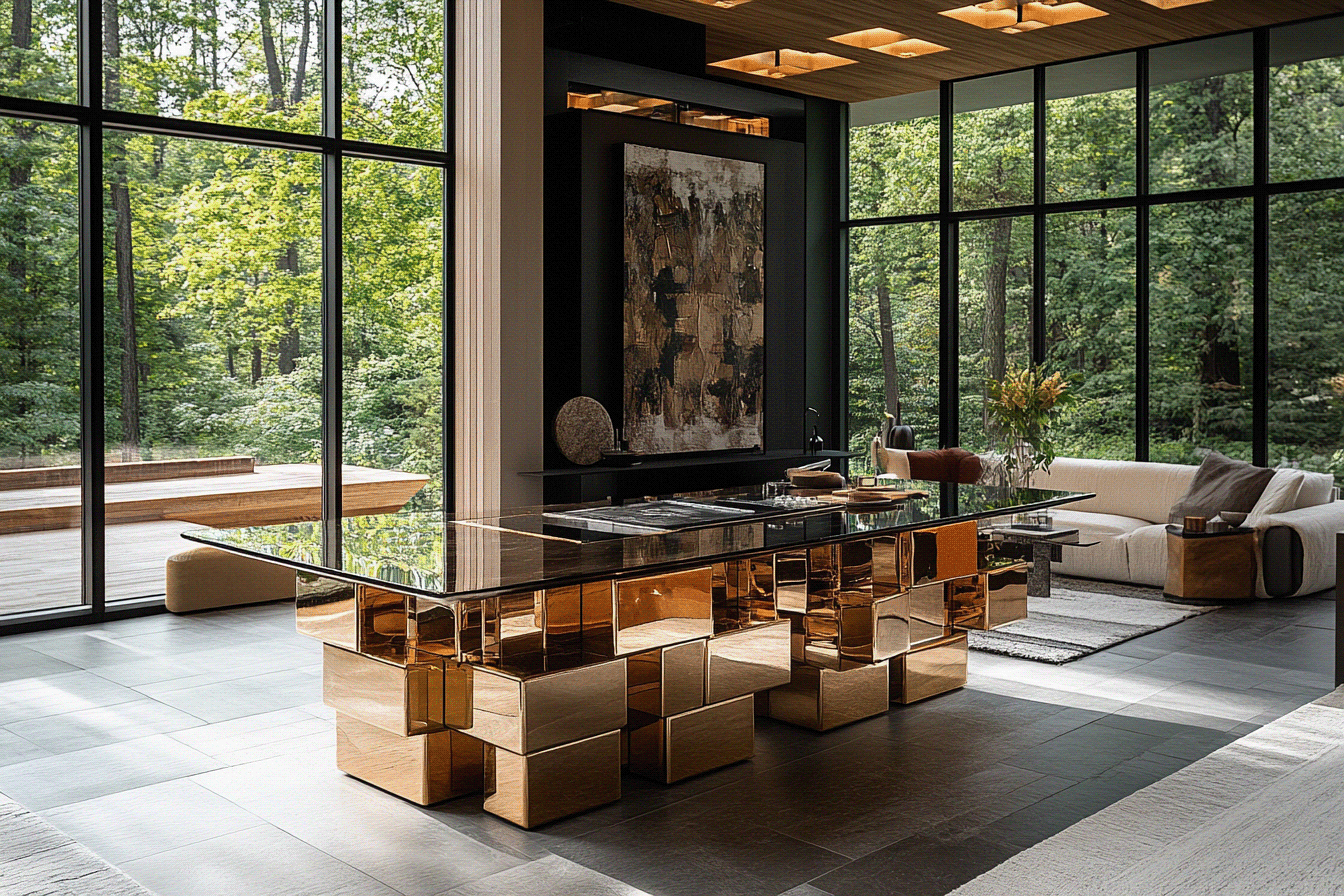 一个功能性艺术厨房岛台-9