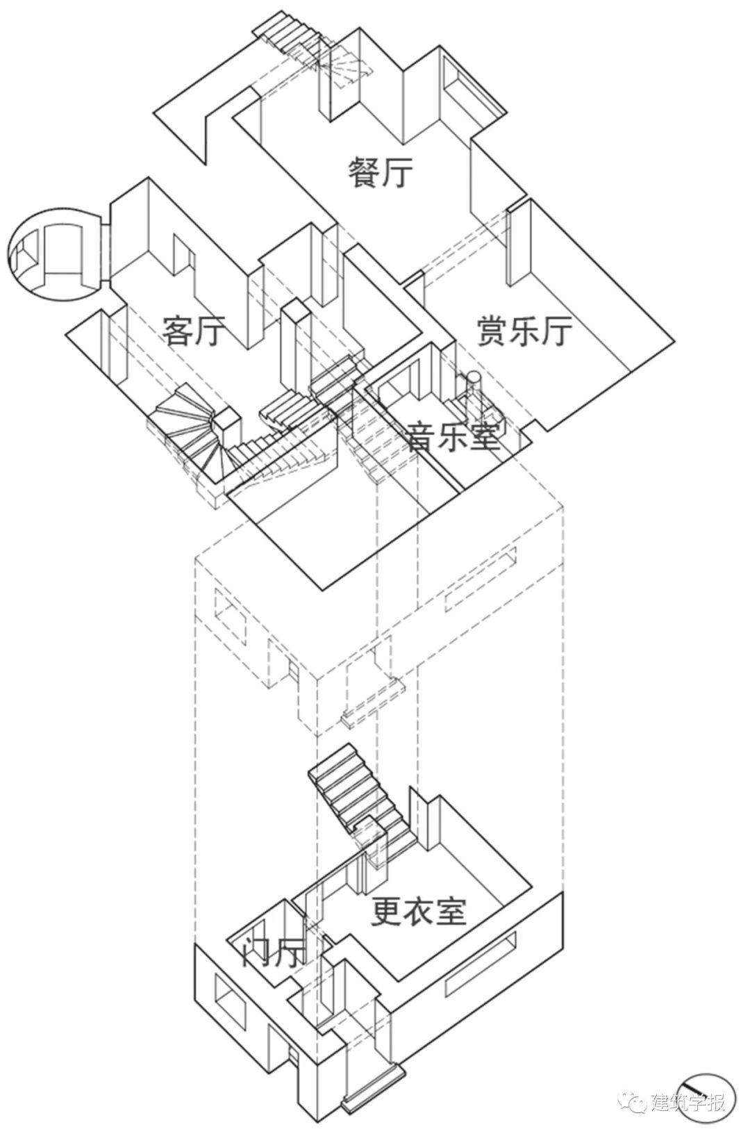 路斯住宅设计中的空间复杂性与三维空间问题-234