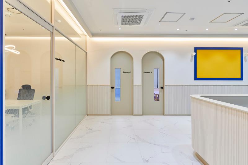 简约清新，34 平米儿童学校空间设计-4