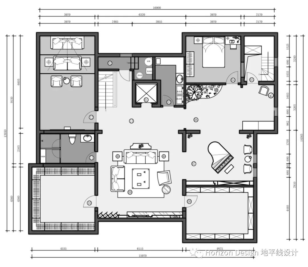 天津红磡领世郡普霖花园丨中国天津丨Horizon 地平线室内设计-25
