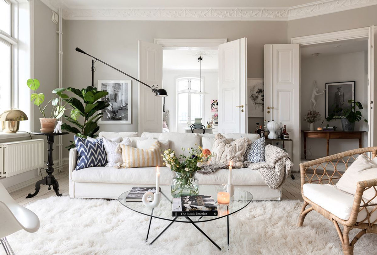 赫尔辛堡宽敞明亮公寓的温馨设计-1