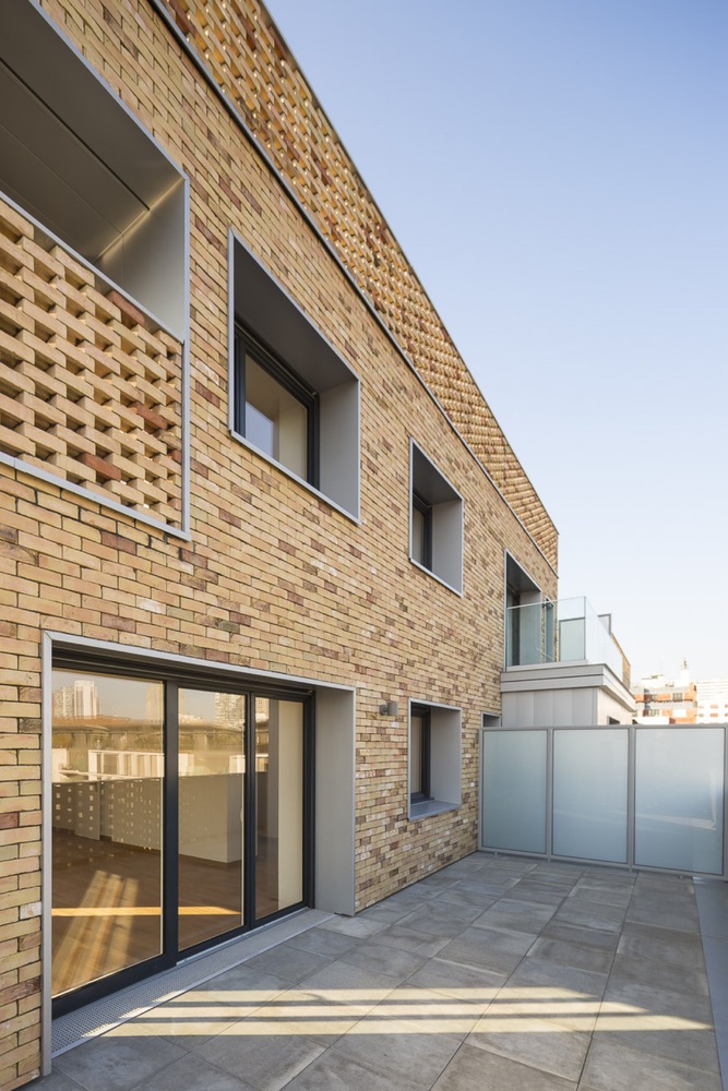 巴黎生态区砖砌云层公寓-57