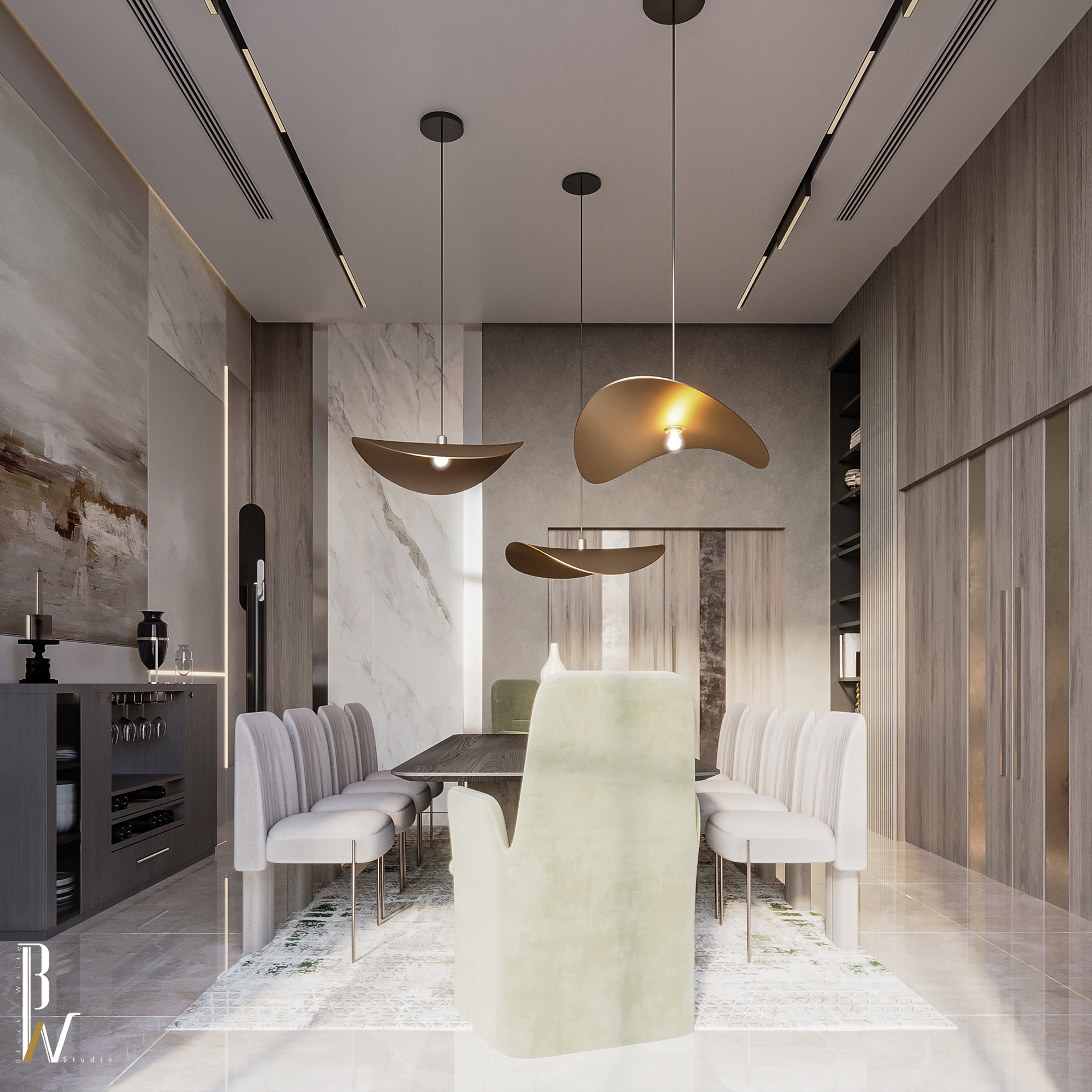 现代餐饮 / 现代用餐丨阿联酋丨Black N White-14