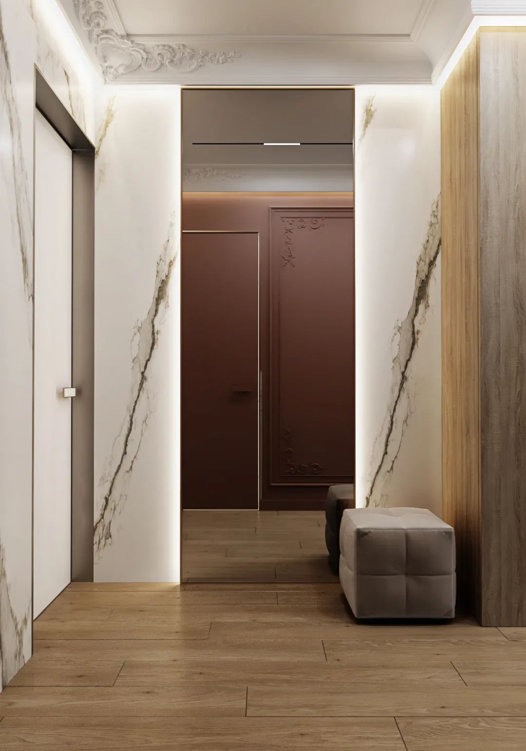 500㎡联排别墅,现代东方诗意空间丨东易日盛北京原创别墅分公司-58