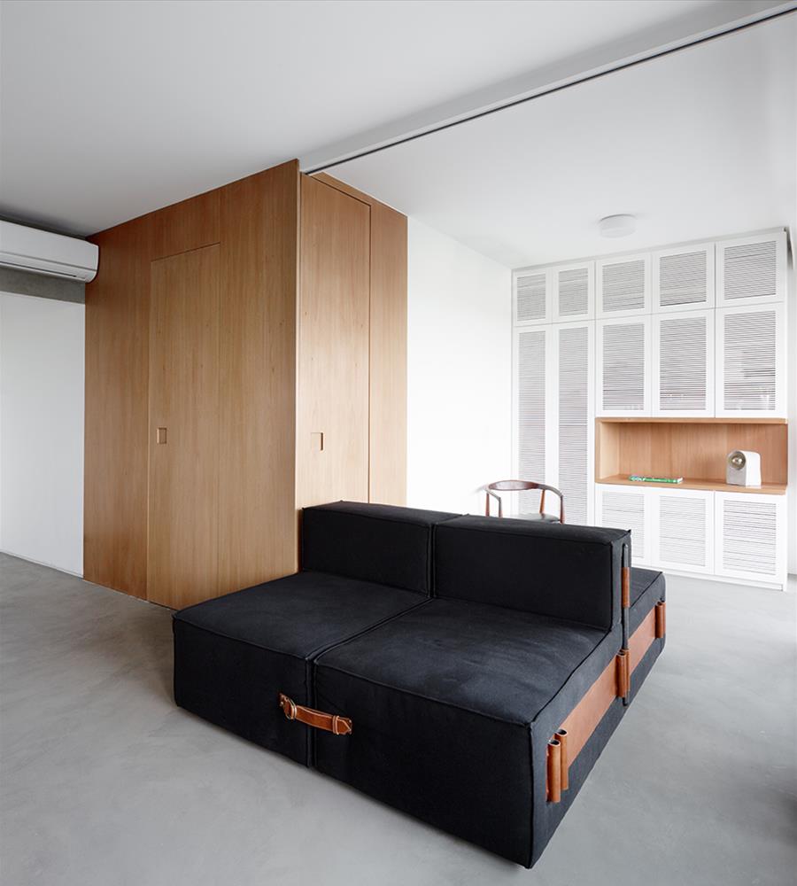 巴西 Euzébio 公寓 | 经济型设计下的多功能空间-6