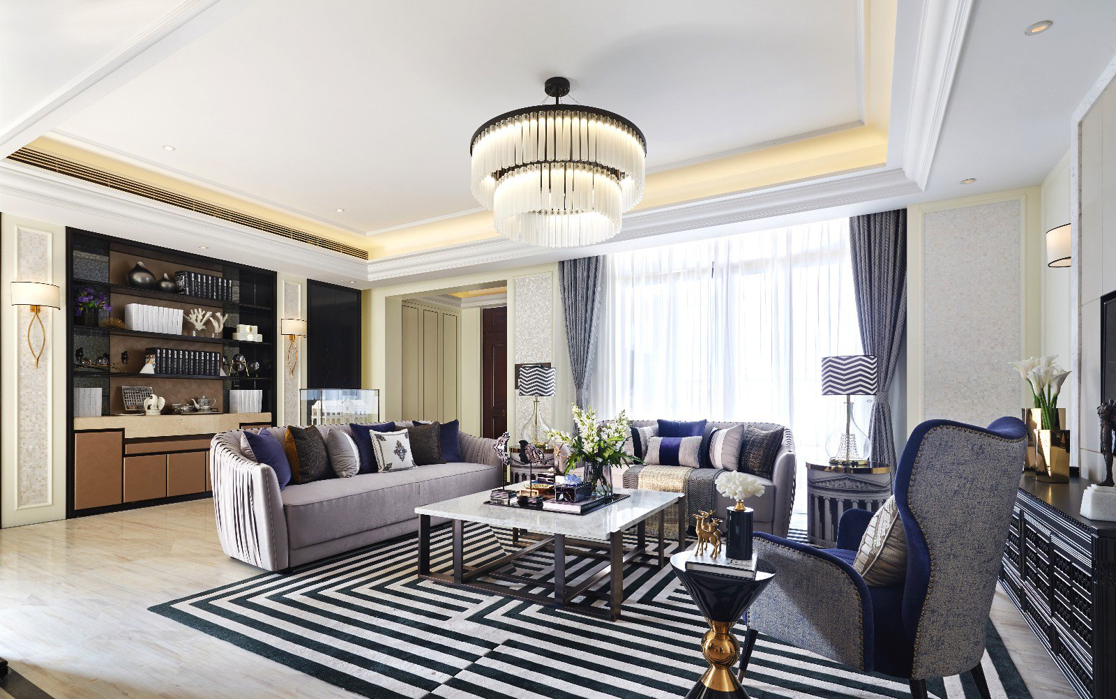 下叠——南昌334㎡绿地样板房  集艾设计-17