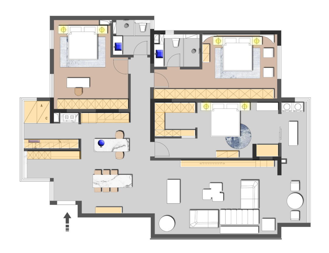 流动光隐 · 现代简约风格家居设计丨马来西亚芙蓉丨西安异构设计-29