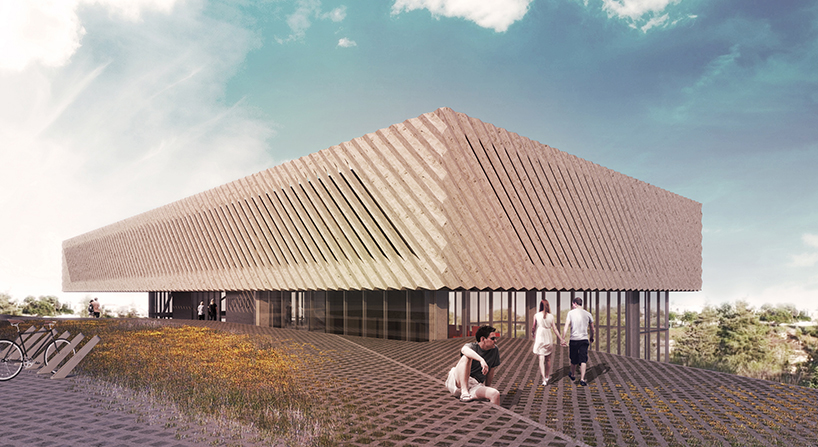 融入山坡地势的音乐学院-3