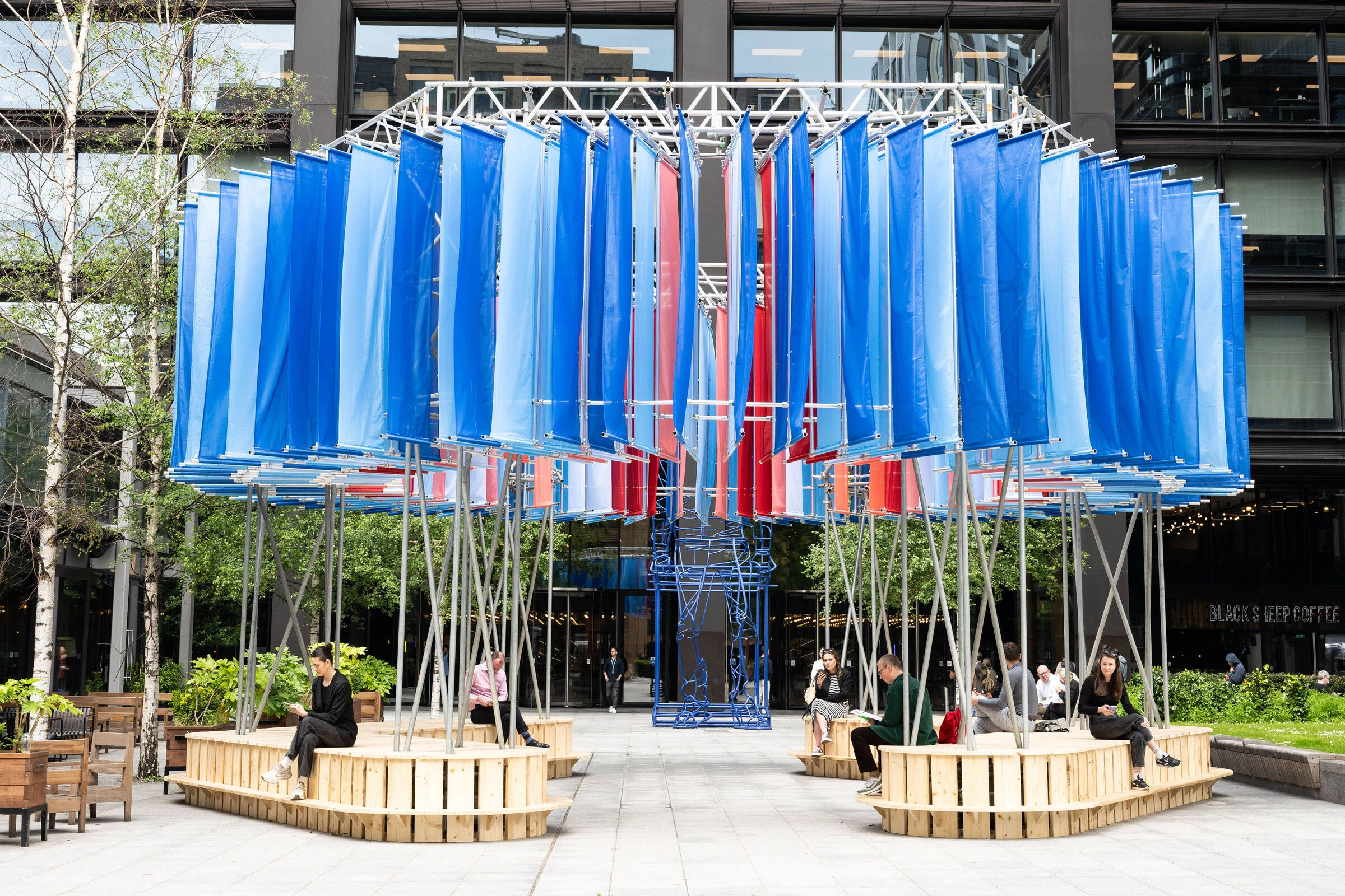 Radial Pavilion at Principal Place London-23