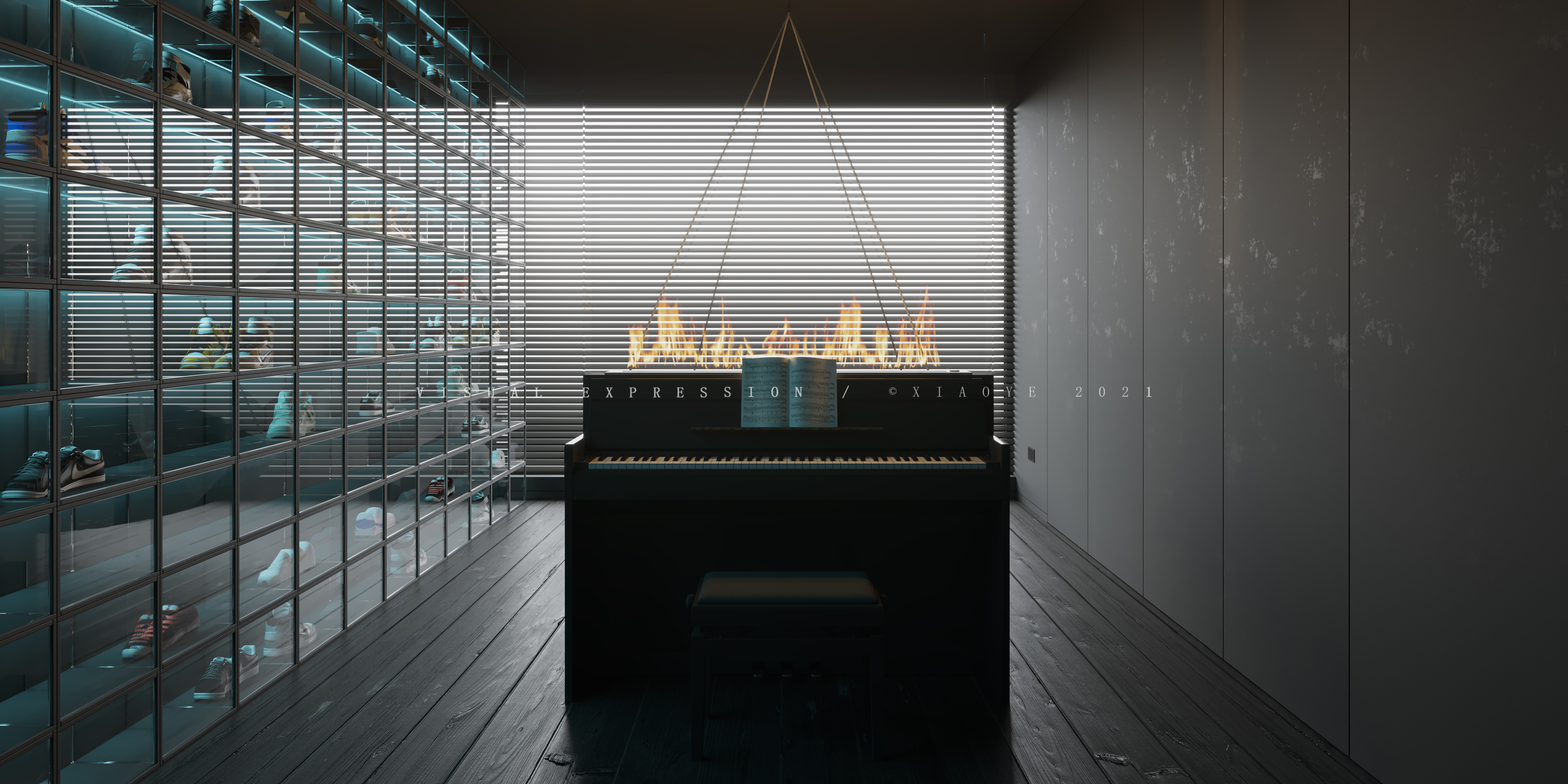 黑色视觉盛宴 · XIAOYE 室内设计作品-9