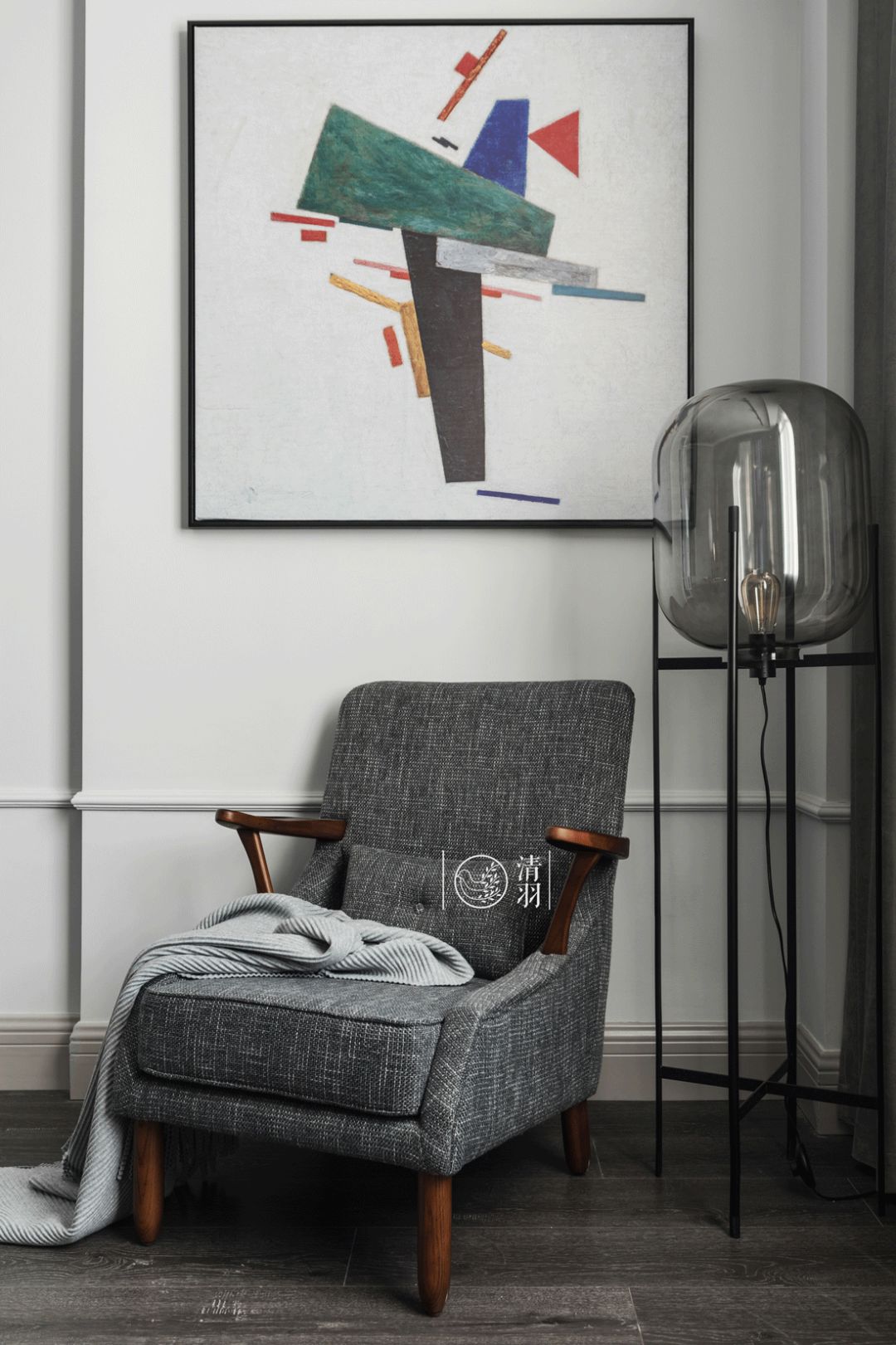 清羽设计打造精致复古布梵良品家居-42
