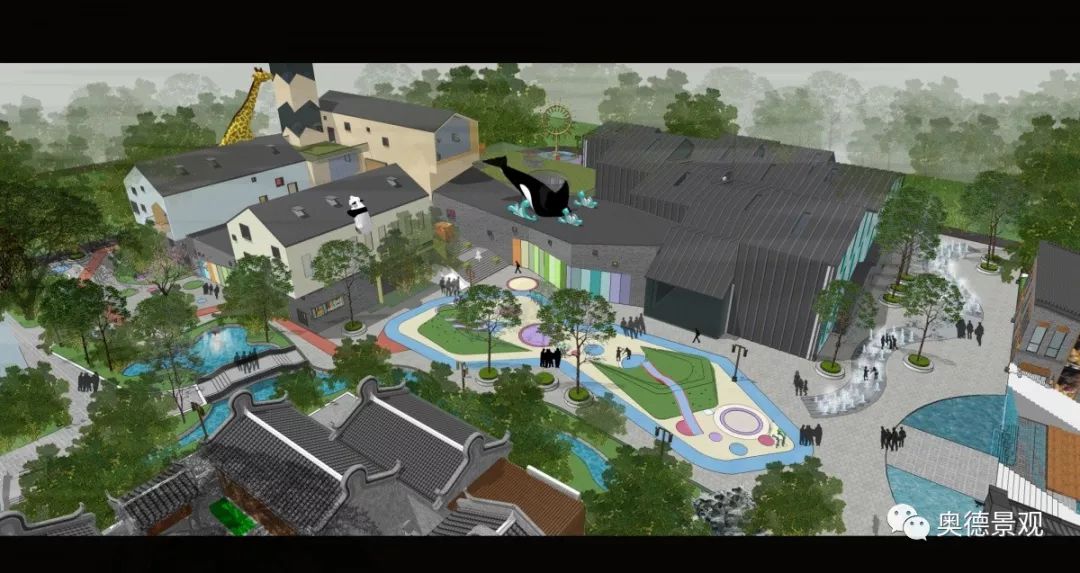 西安沣滨水镇 | 古韵新中式,生态康养的文旅小镇-56