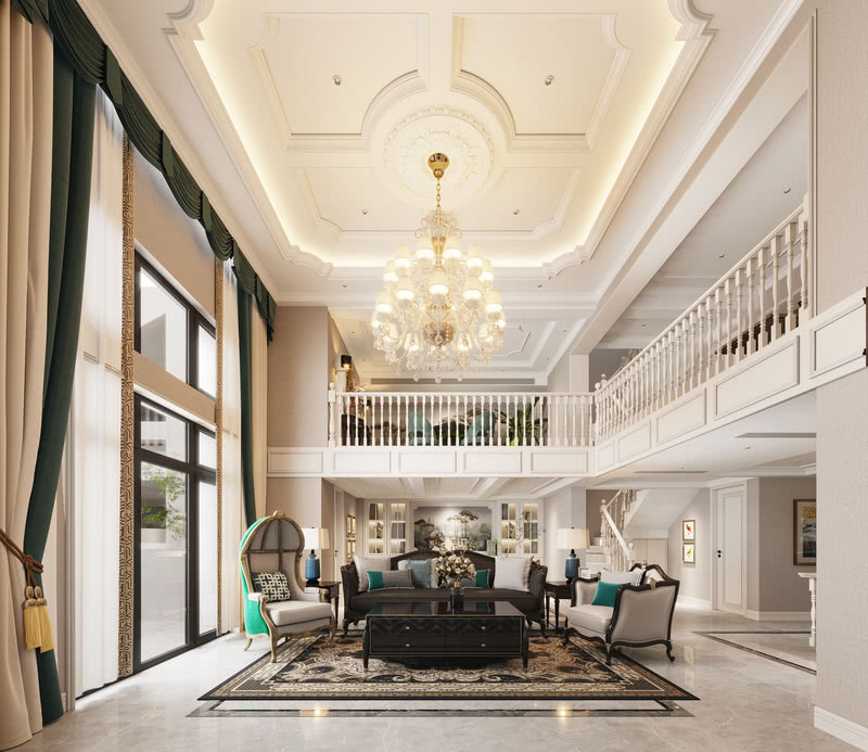 新田欧式别墅 | 洛可可风演绎时尚高雅空间-8