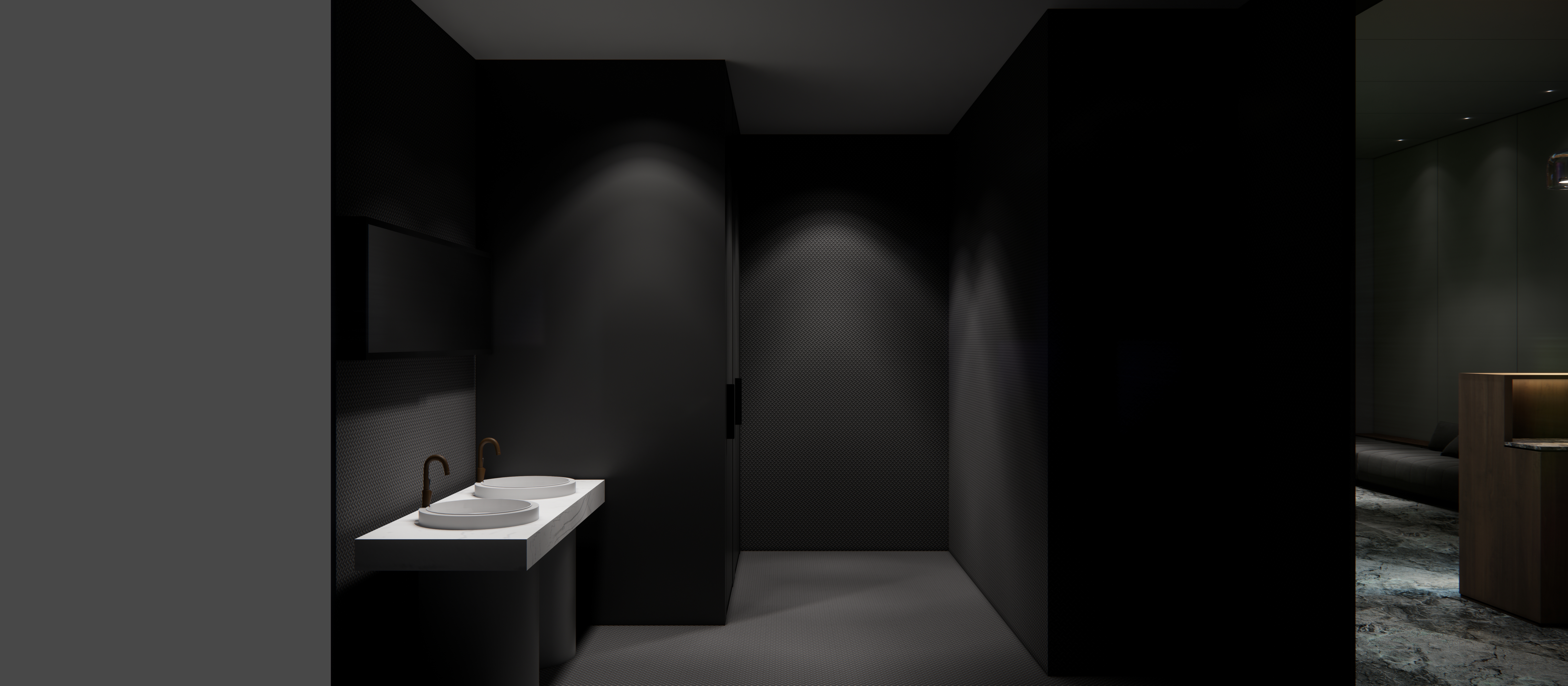 郑东商业中心云顶别墅室内高尔夫室-2