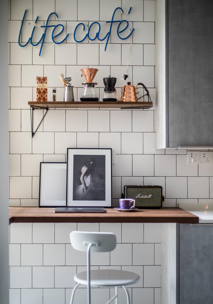 上海北欧风公寓设计,皇家代尔夫特蓝的 INS 风情-30