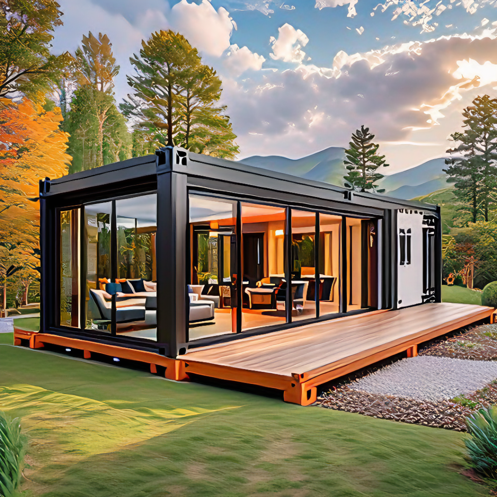 森林中的特殊设计集装箱房屋-19