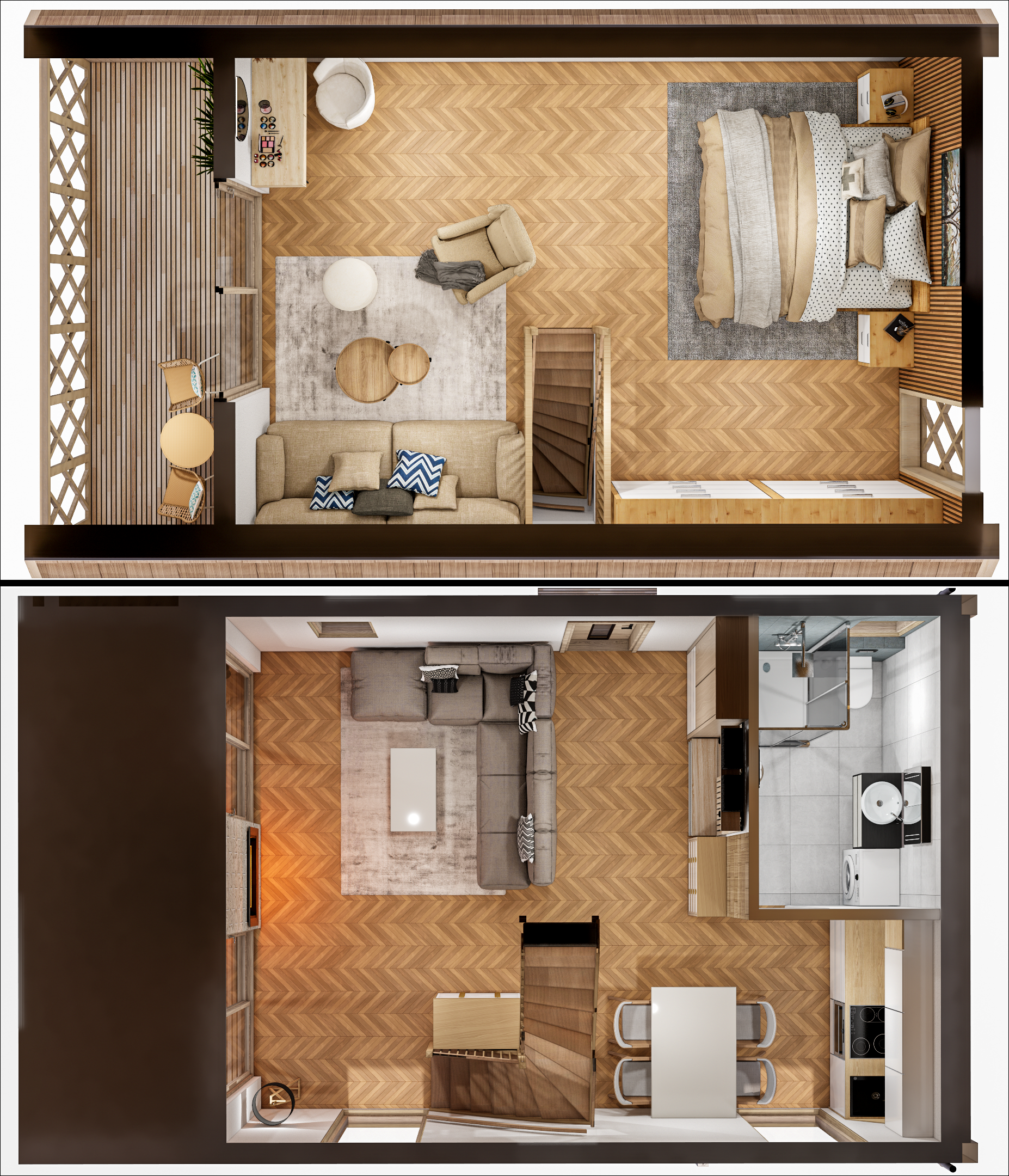 Alpine Style House Bungalow Chalet-14