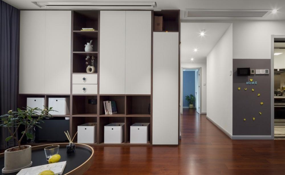 《湖光》家庭空间重塑,紧凑小户型的储物魔法-22