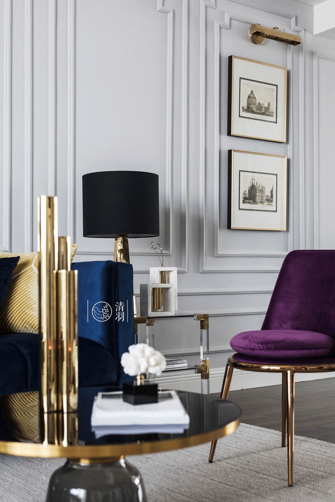 清羽设计打造精致复古布梵良品家居-10