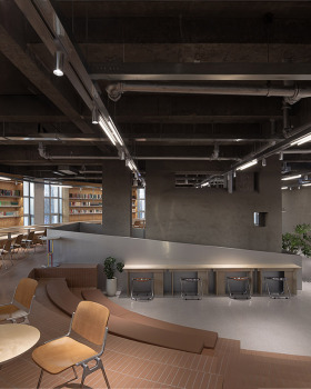 “猛咖”咖啡馆（大庆实验中学店）丨中国大庆丨慢珊瑚设计