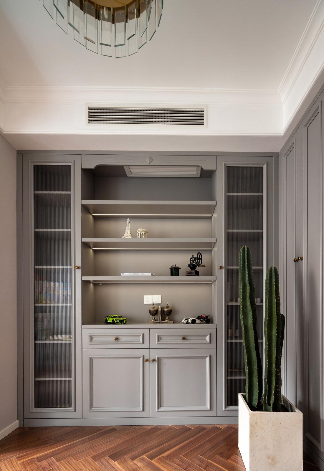 复古美式田园四室两厅设计-45