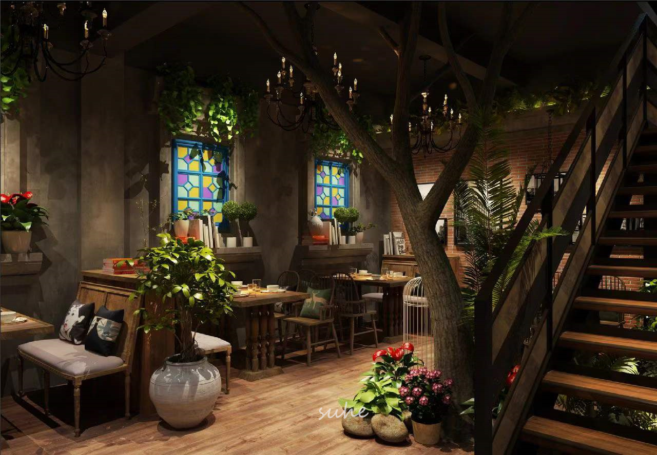 工装效果图｜主题餐厅-6