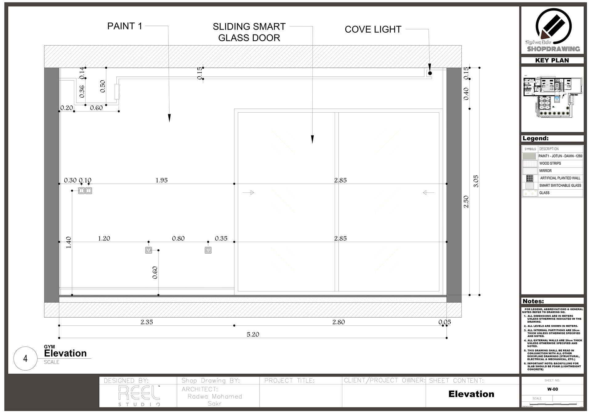 Shop Drawing For GYM-16