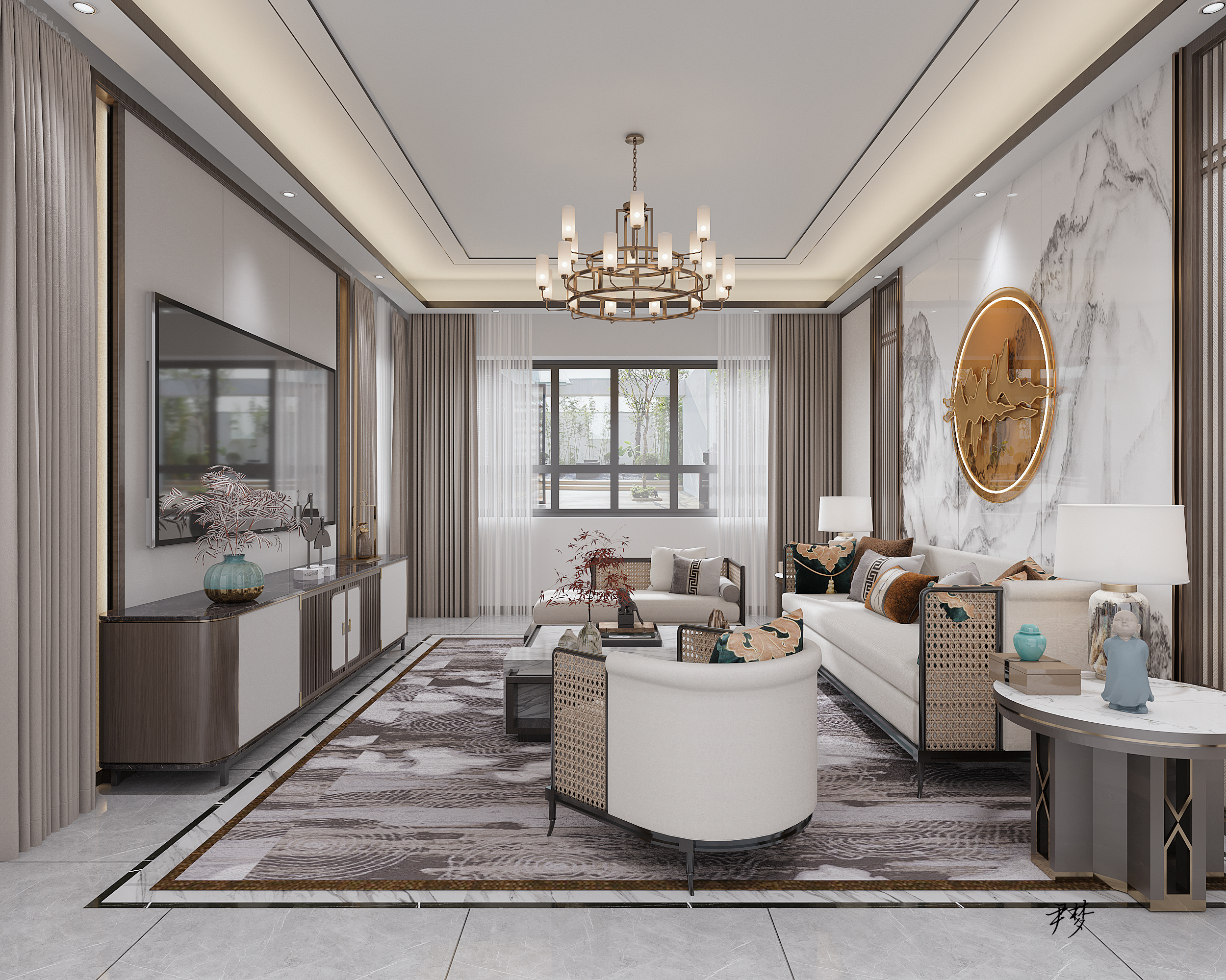 新中式诗意空间设计-4