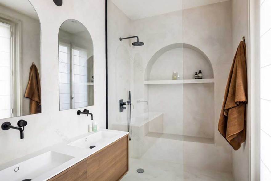 巴黎时尚公寓 | 弧形设计与色彩的完美结合-19