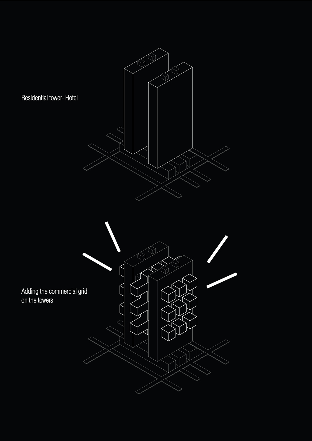 寄生之塔——融合商业、住宅与酒店的网格设计-13