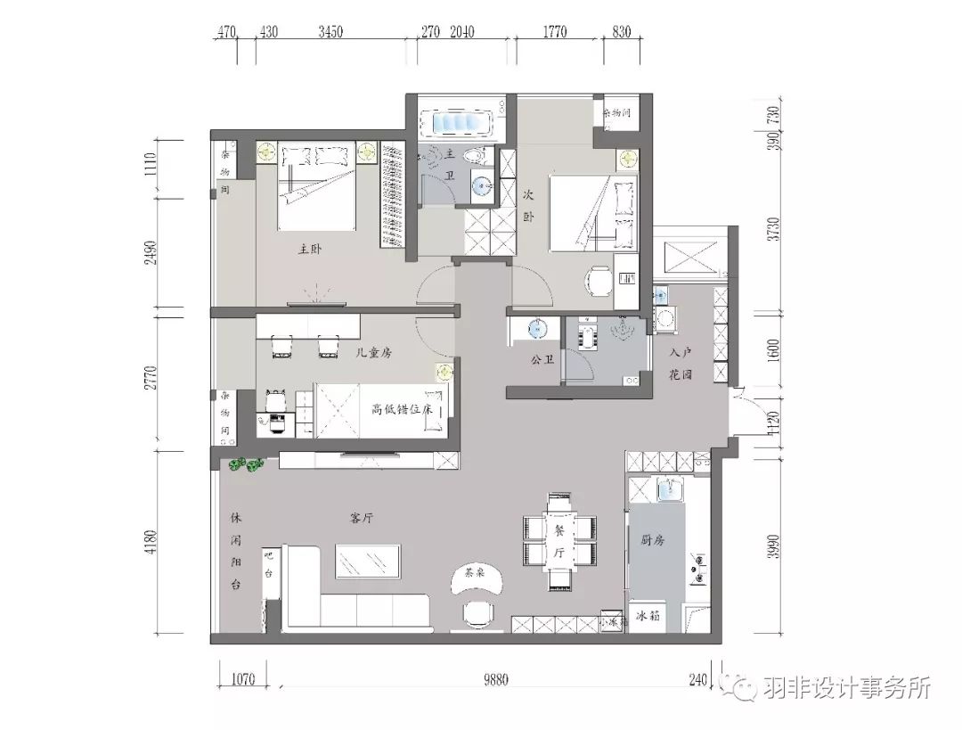 羽非设计|| 现代风格邂逅摩卡——宁静自然的空间艺术-9