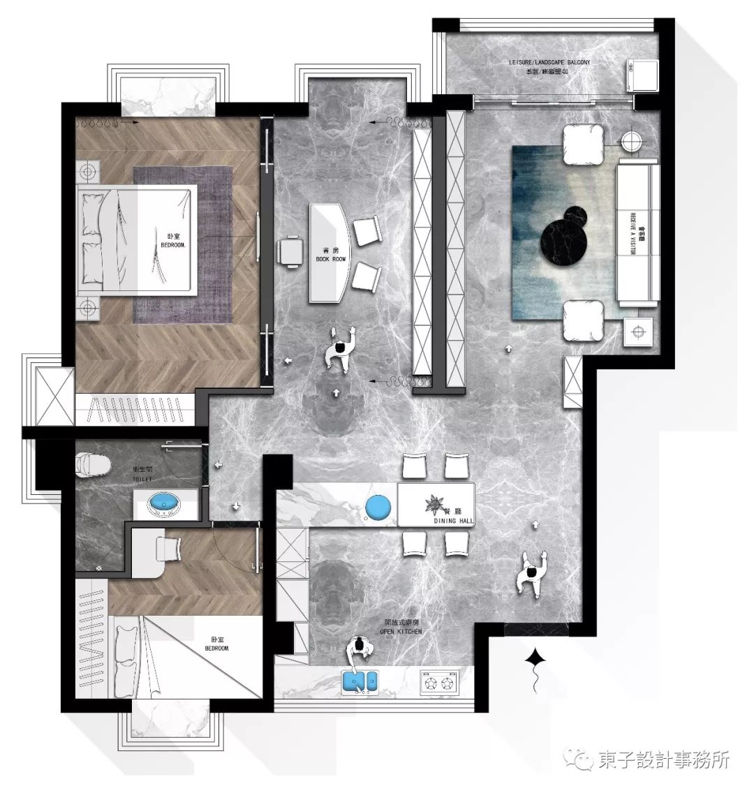 安徽亳州翡翠庄园 | 暗黑系空间中的精致与温暖-6
