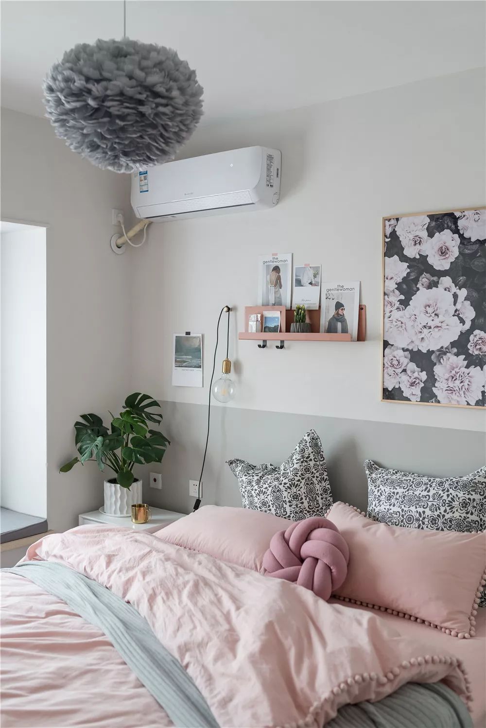 90 后女生 70㎡北欧轻奢小窝,墨绿++ 黄铜演绎精致生活-78