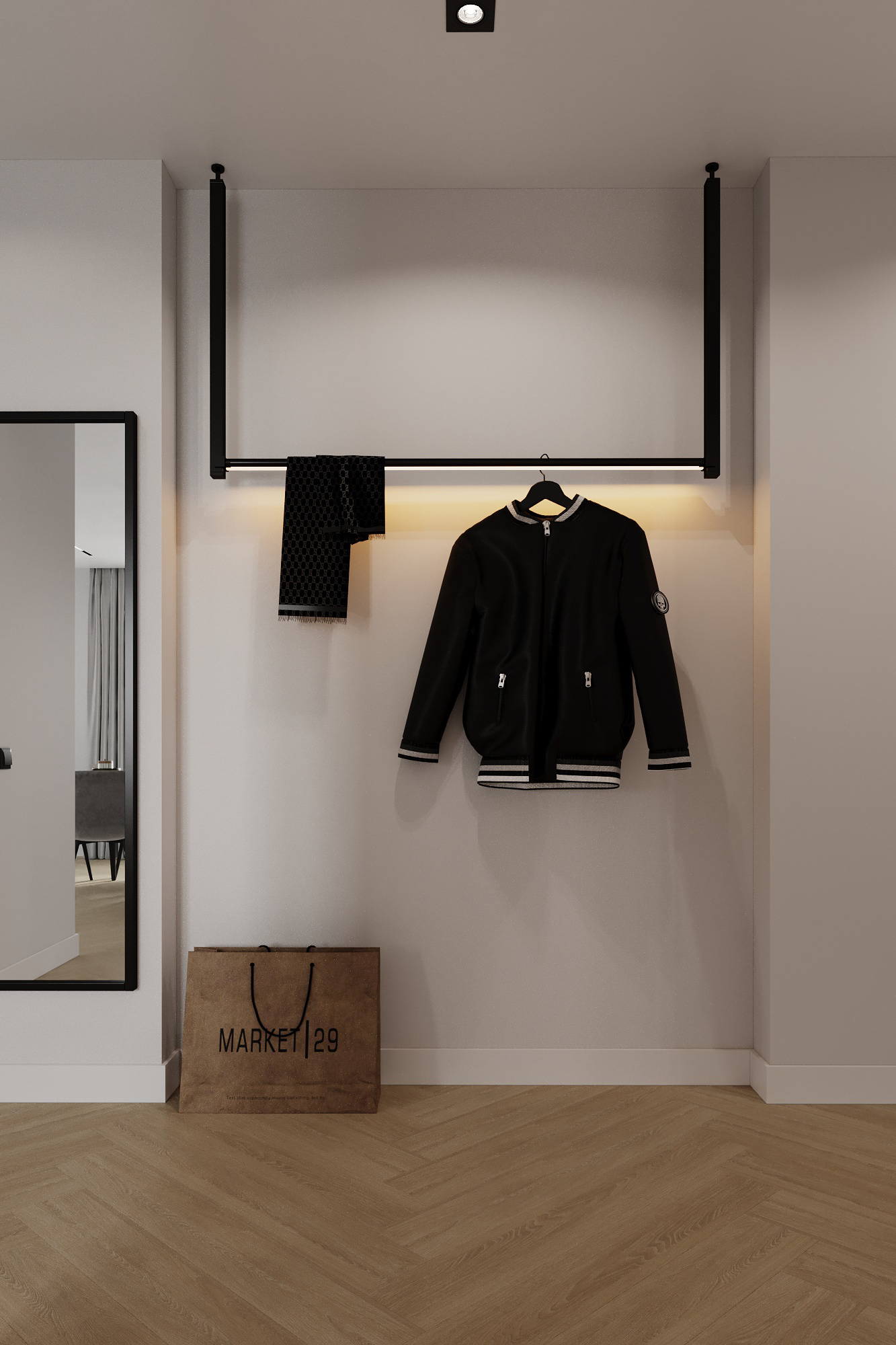 Bright apartment - 3D visualization | Interior design-23