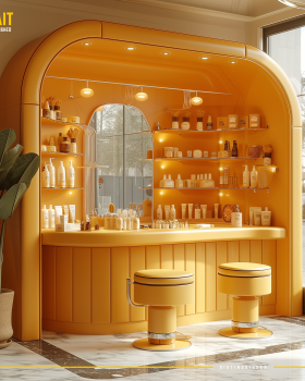 Yellow Pop-Up stores :: Midjourney