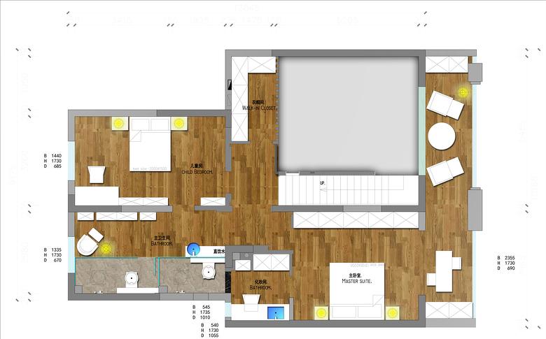 温馨地下室家庭活动空间-10