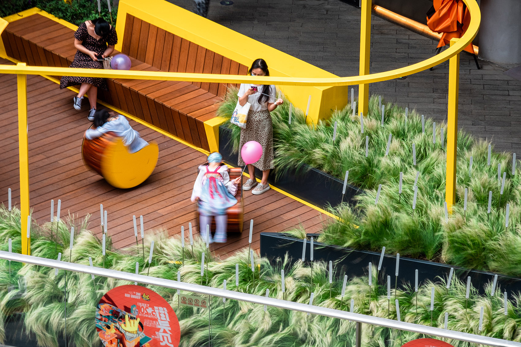 西安未央168商业街区露台改造丨中国西安丨原筑景观-19