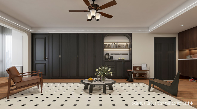 鲁商银座花园160平米三居装修-11