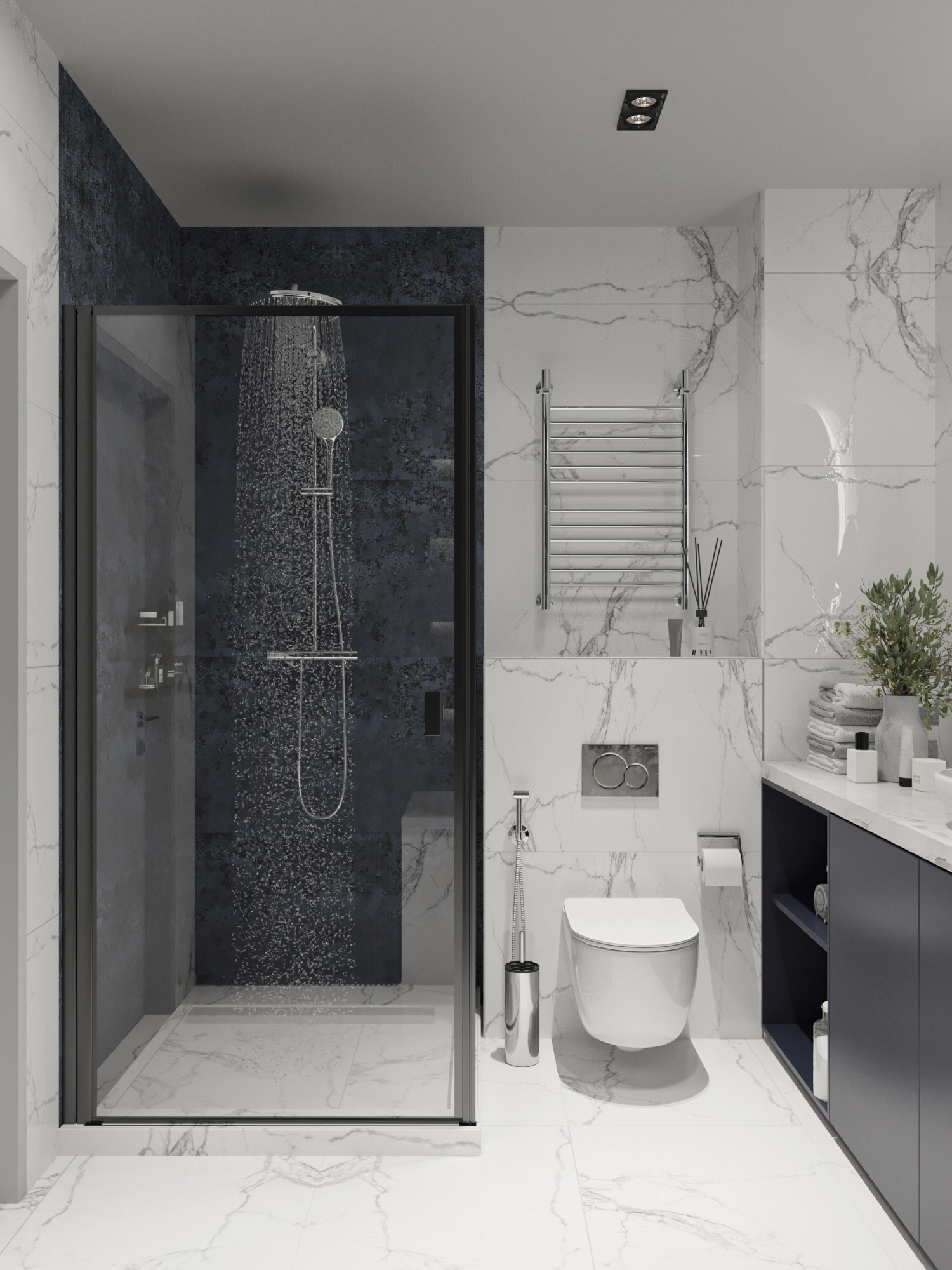 Дизайн Ванной комнаты ЖК "Минск-мир" г. Минск-2