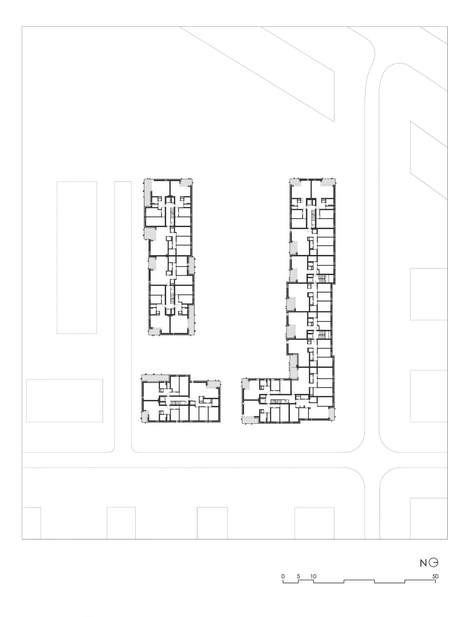 Luxembourg 住宅大楼，融入城市的多彩建筑-13
