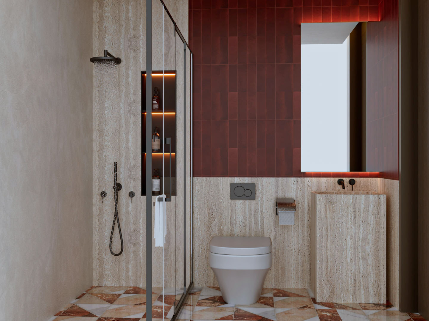 现代住宅起居与餐厅空间设计丨沙特阿拉伯-9