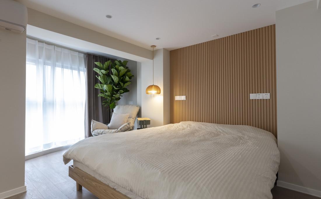 浪漫小夫妻的温馨婚房 | 简约原木与奶白系的完美融合-59