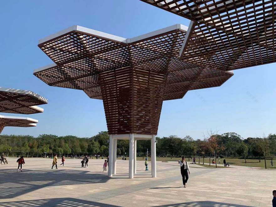 橙彩凝香赣州信丰花园湾广场主题雕塑丨中国赣州-6