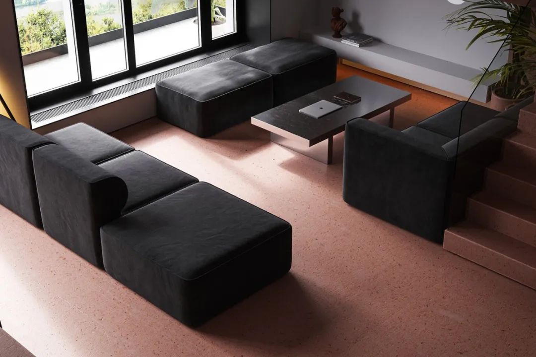 现代公寓设计中的高级灰++ 粉色运用-46