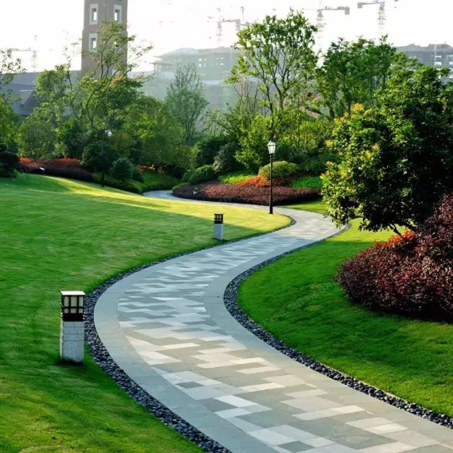 绿化设计中的地被放线手法与植物配置-18