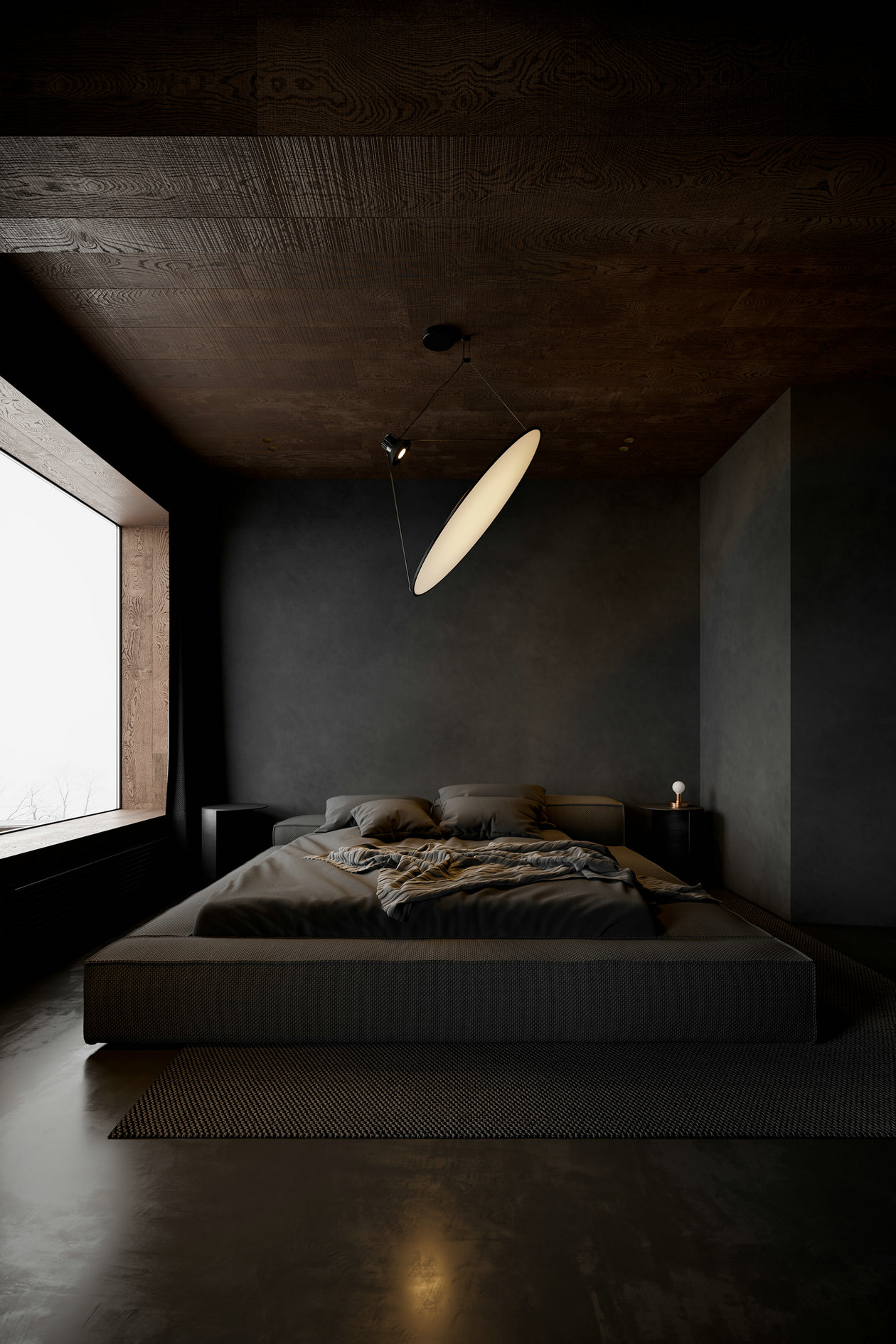 86㎡黑色系住宅设计-4